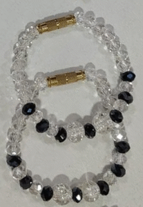 2 White & Black Bracelets