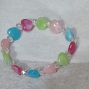 Multicolor Heart Bracelet